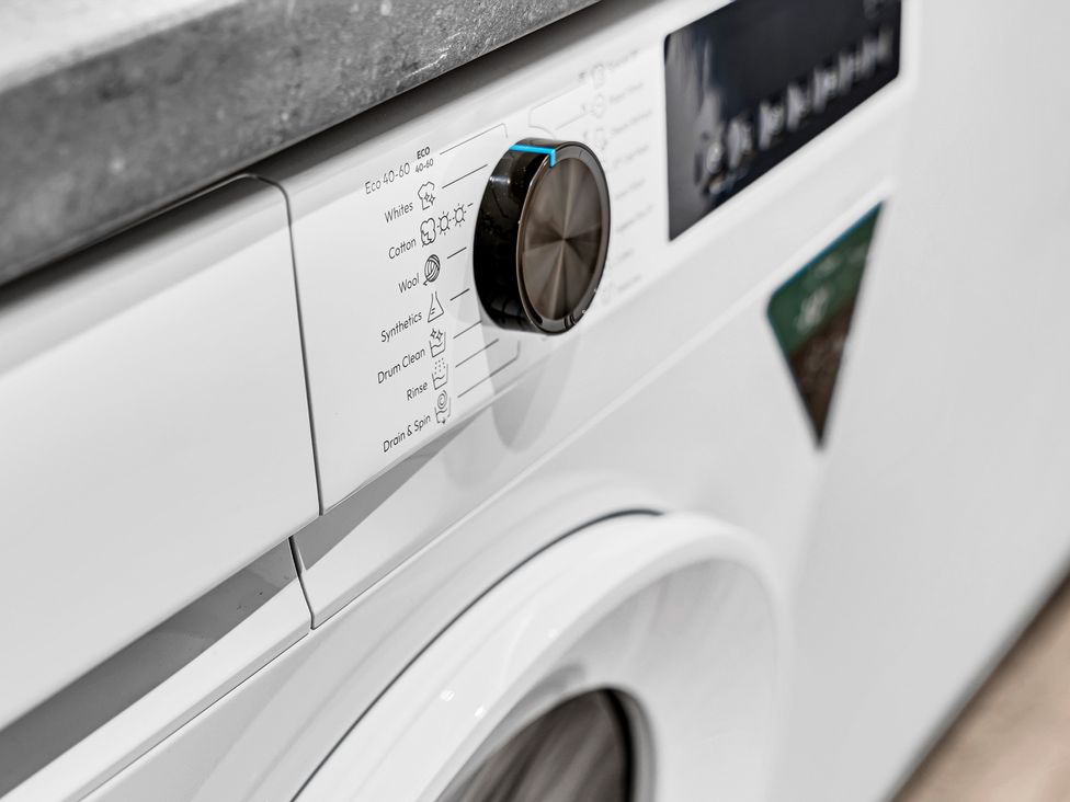 A washing machine control panel with settings at Victoria House, Stoke on Trent