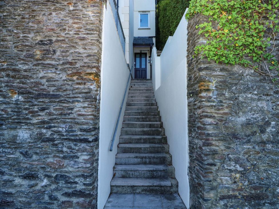 A staircase leading to an entrance at 2 Inglewood Apartments in Dartmouth