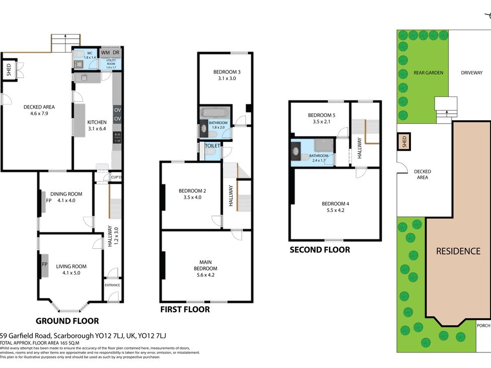 A floor plan with rooms and spaces at 59 Garfield Road, Scarborough