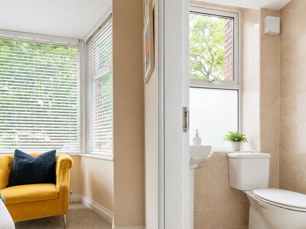 A bathroom with a sink and toilet at 125 Columbus Ravine in Scarborough