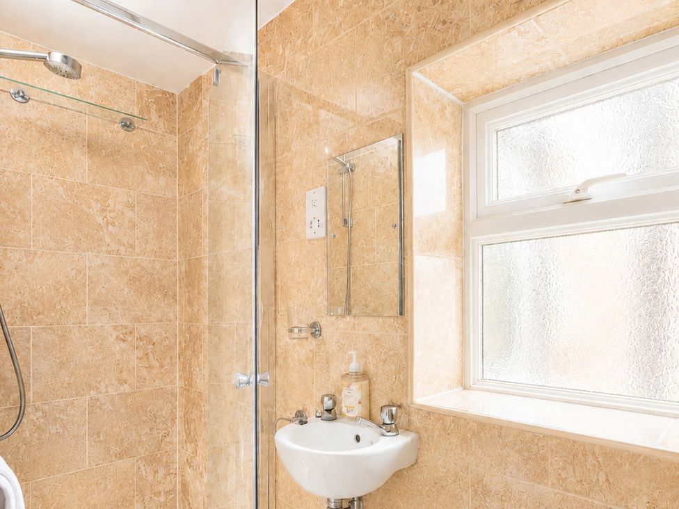 A bathroom with a shower and sink at 127 Columbus Ravine Scarborough