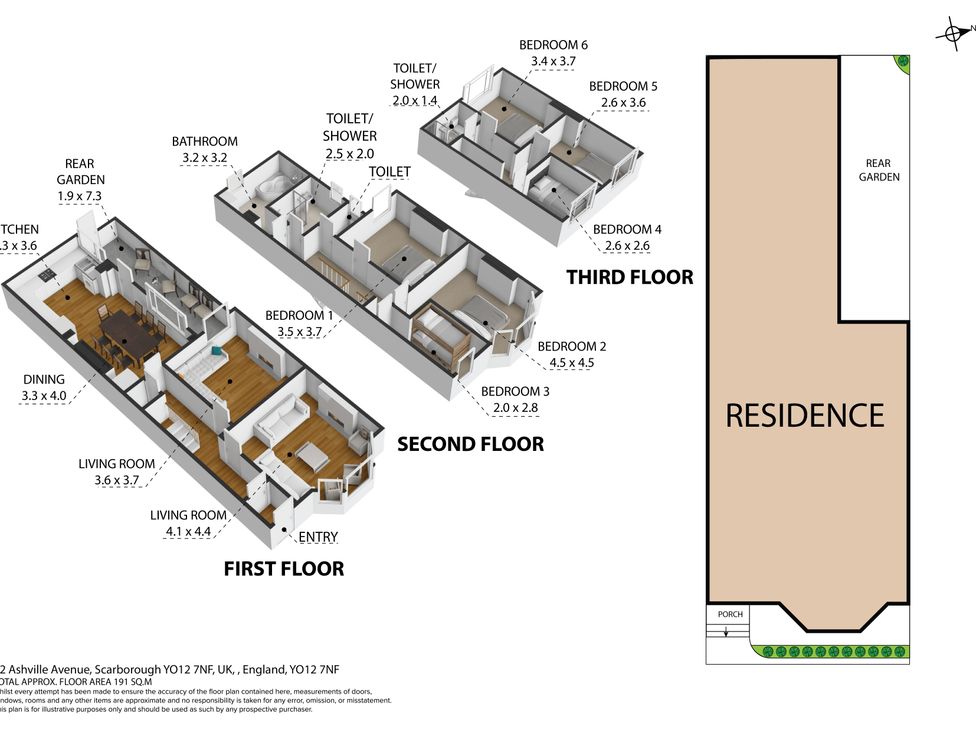 A floor plan layout of a residence at 22 Ashville Avenue Scarborough