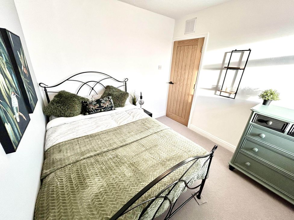 A bedroom with a bed and nightstand at 6 Guests 3Bed House in Chester-Le-Street