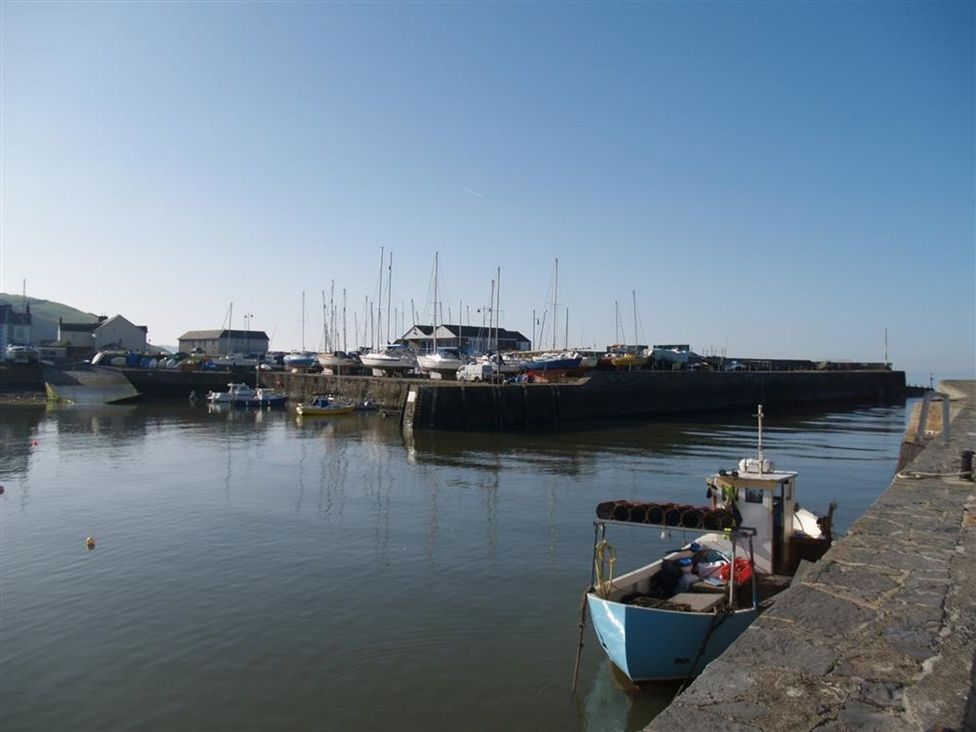 A marina with boats at Dewi Villa Apartment Aberaeron