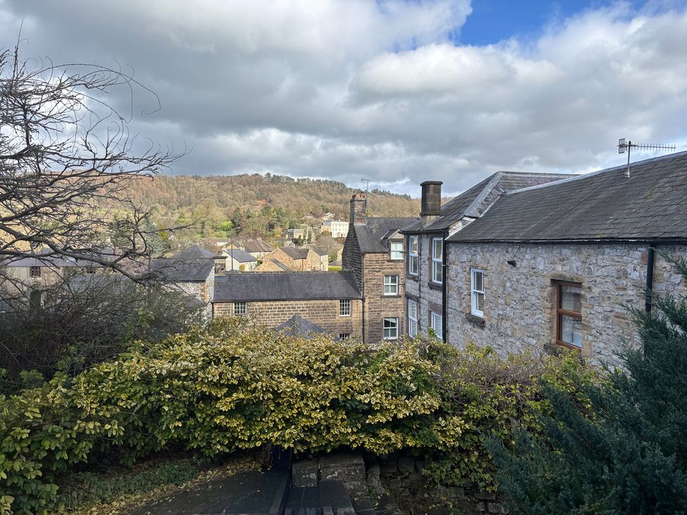 A view of houses and greenery at The Brew House in Bakewell