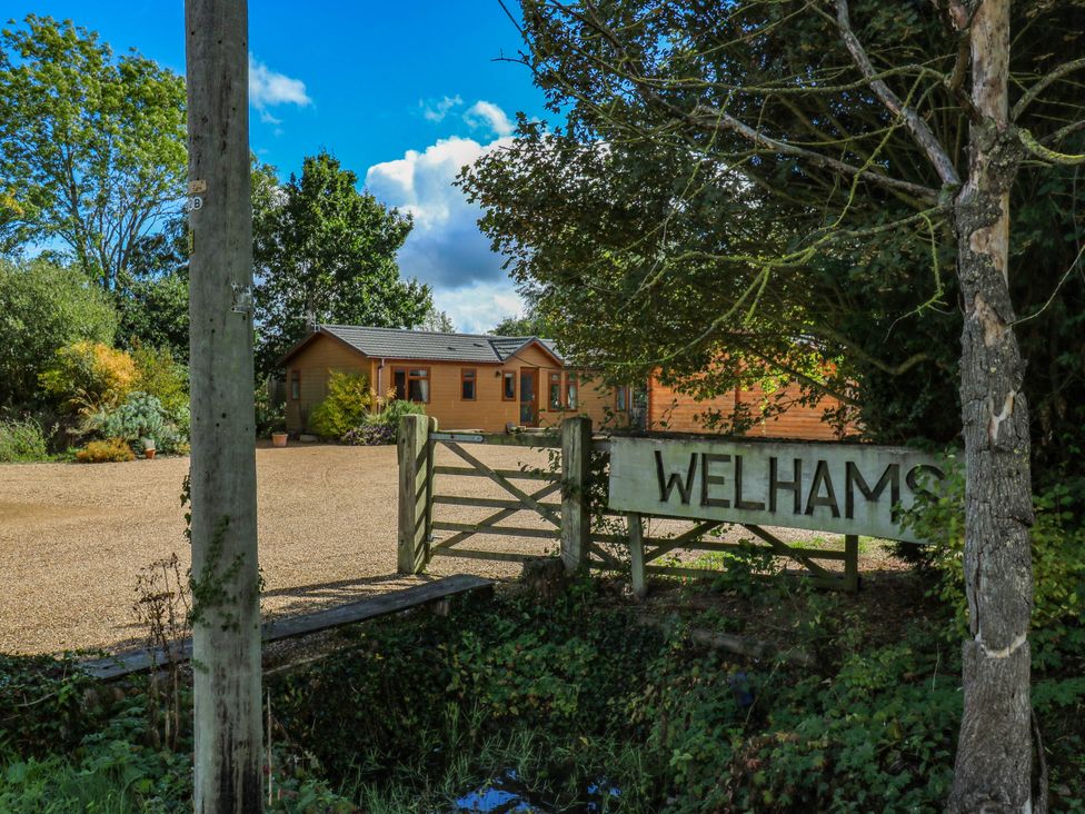 A lodge and gate at Welhams in Battisford near Stowmarket