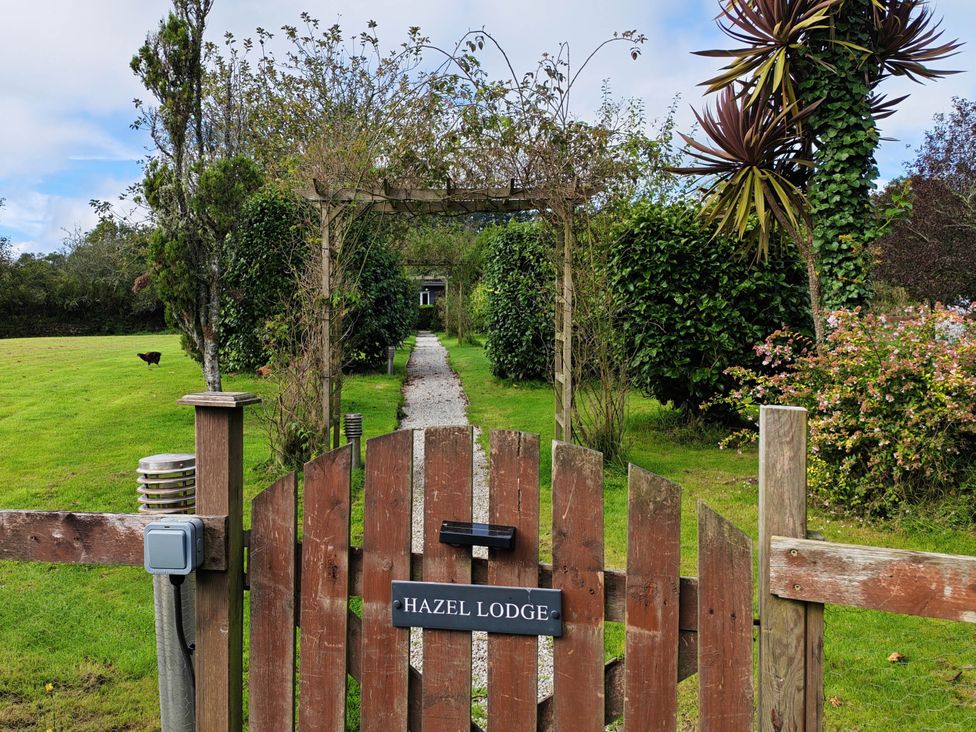 An outdoor pathway leading to Hazel Lodge in Constantine