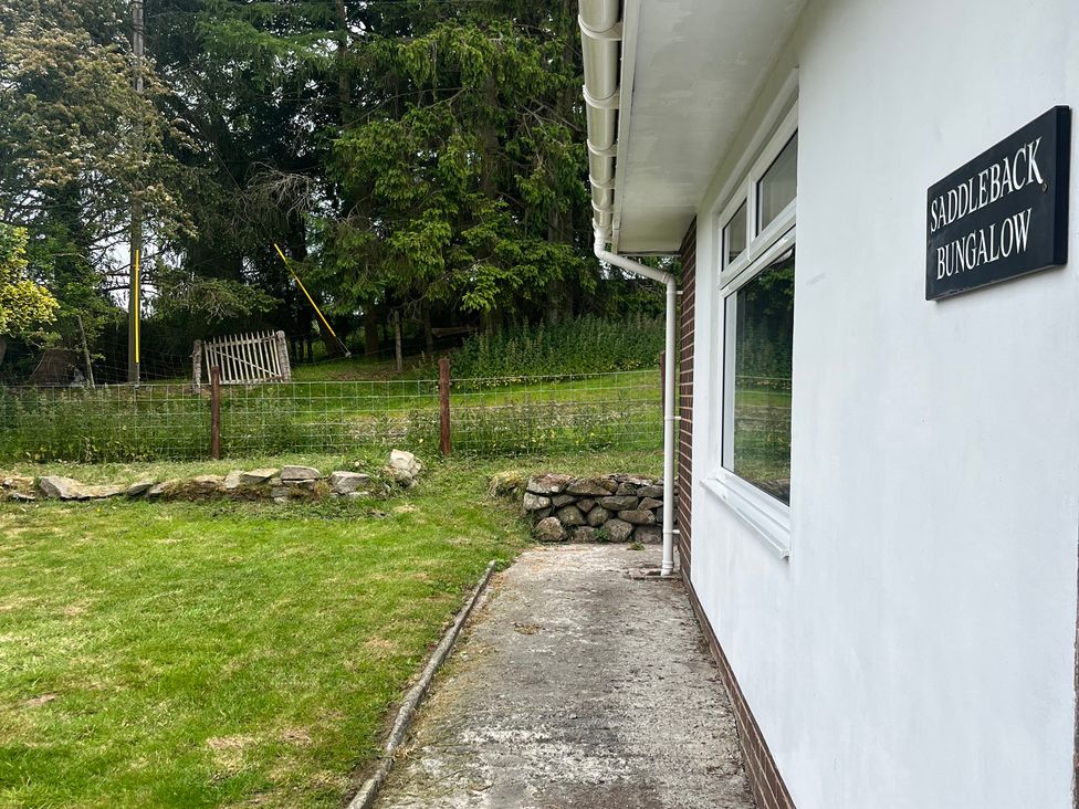 The exterior view of Saddleback Bungalow in Llandrindod Wells