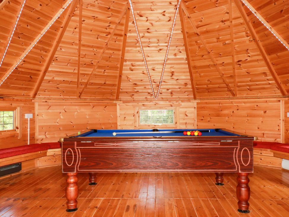 A game room with a pool table at The Hyde, Tazamble cottage in Launceston