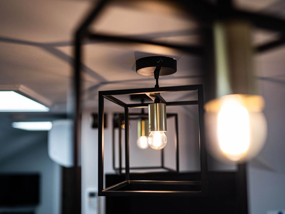 Lighting fixtures in an indoor setting at a property