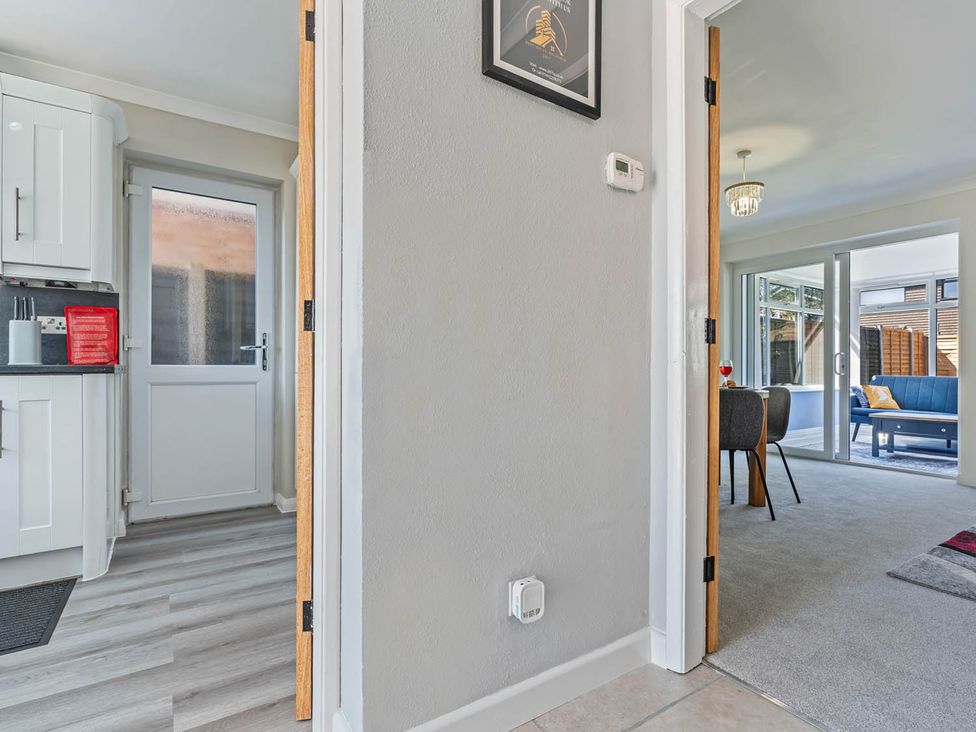 A view from the entrance toward the kitchen and living area at the property in Stafford