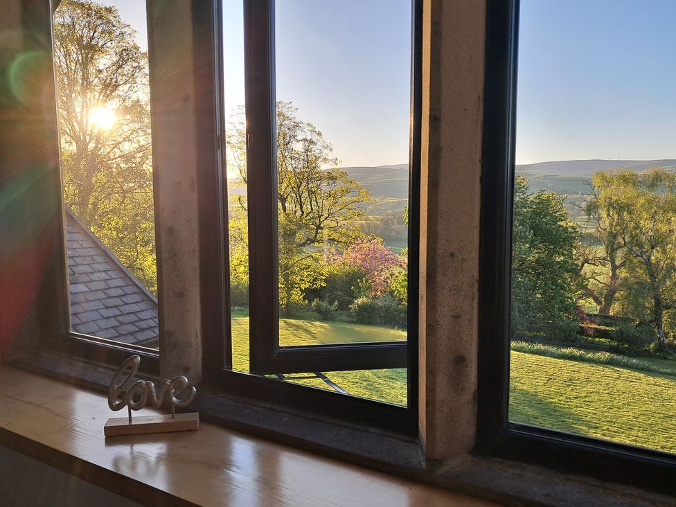 A window view with a decoration in Castleys Mount in Skipton