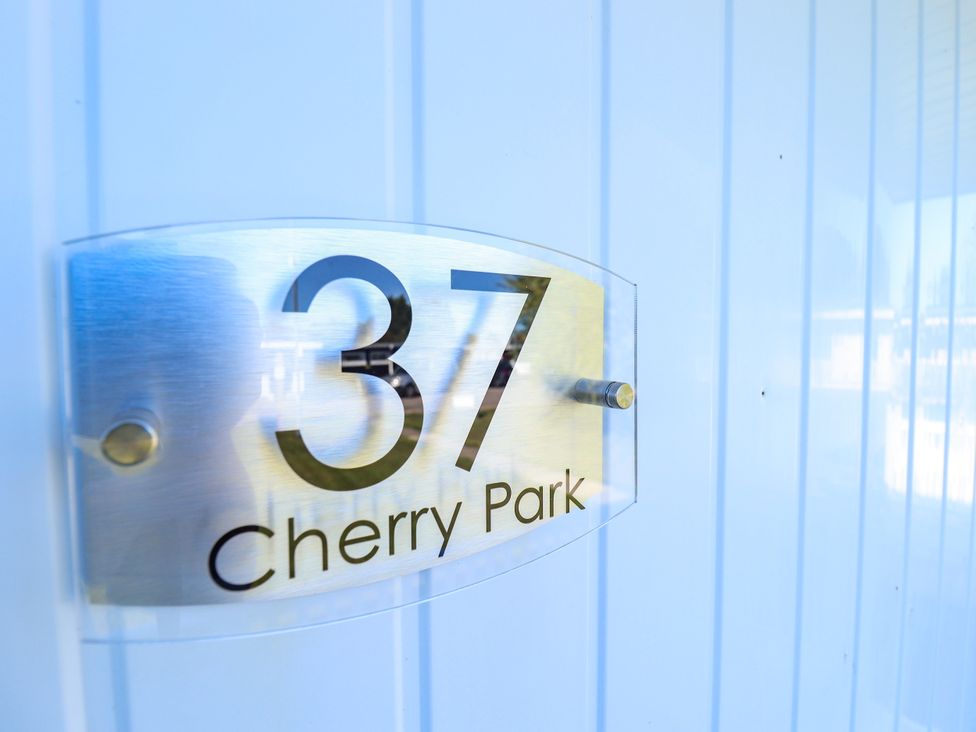 A sign displaying number 37 at Cherry Park Retreat in Skegness