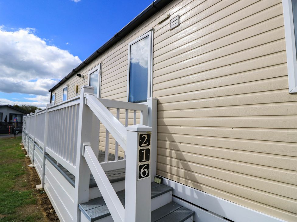 Exterior view of a house with stairs at 216 Solent Breezes Southampton