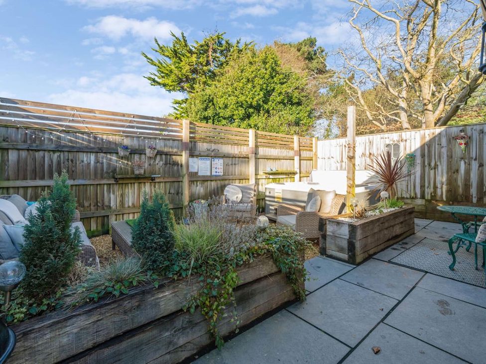 A garden with seating and planters at '' in ''