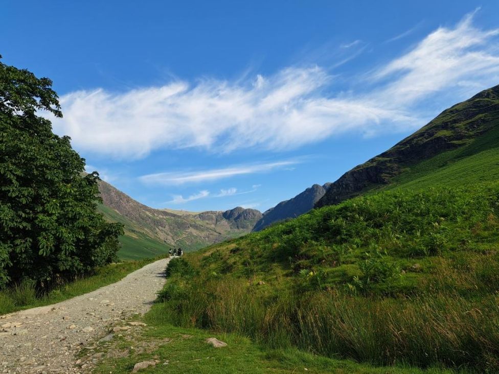 A path leading through mountains at Chapel Farm Static Caravan Holiday Park Lucky Lodge 7 Appleby-in-Westmorland
