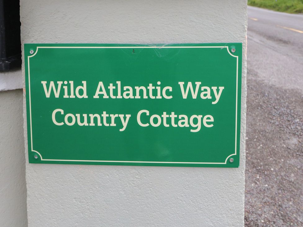A sign for Wild Atlantic Way Country Cottage in Portmagee, County Kerry