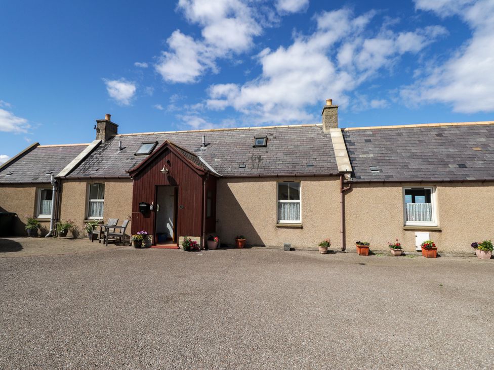 A building with doors and windows at Braehead Croft Portessie near Buckie