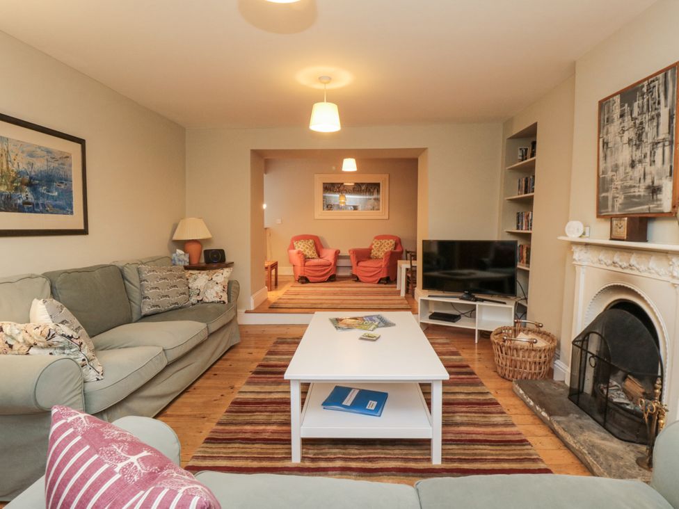 A living room with a sofa and armchairs at Brookleigh in Hutton-le-Hole