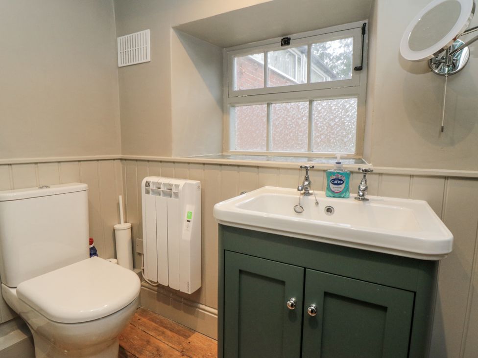 A bathroom with a sink and toilet at Brookleigh in Hutton-le-Hole