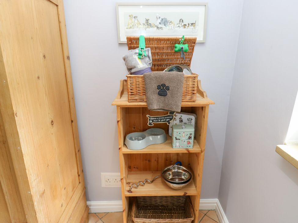 A storage unit with pet supplies at Bullace Barn in Millhouse Green