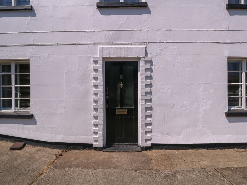 A front entrance with door and windows at The Lock House in Gloucester