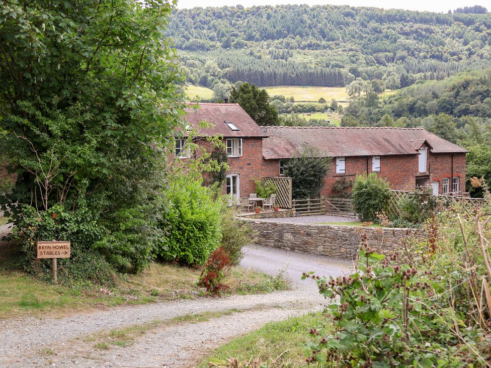 An outdoor view of Bryn Howell Stables in Trevor near Llangollen