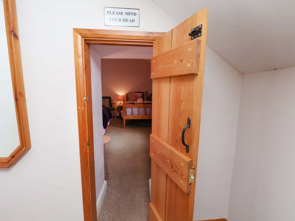 A view from a doorway into a bedroom at Boundcliffe Farm near Allerston near Pickering