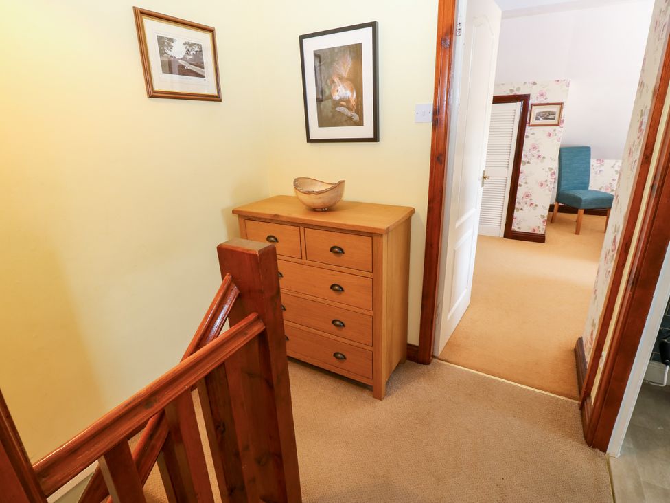A hallway with a chest of drawers at Barnbrook in Carperby near Leyburn