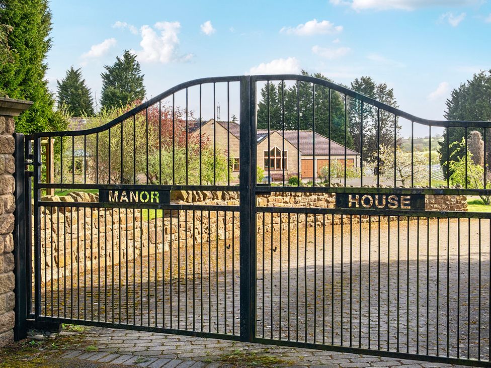 A gate leading to Manor House in Chesterfield