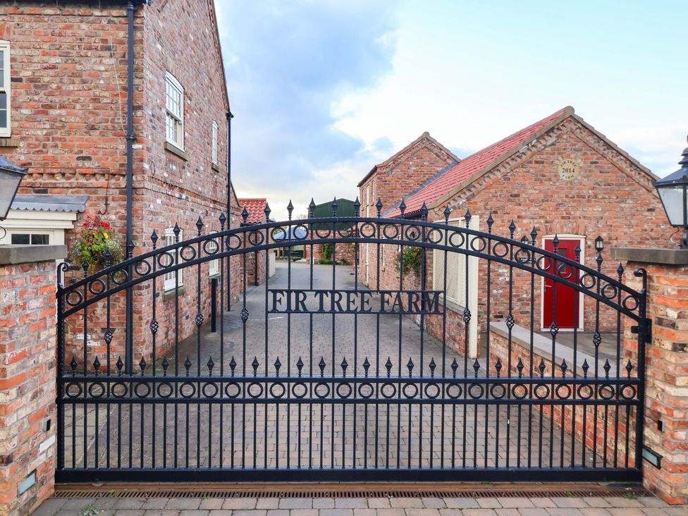A gated entrance at Fir Tree Farm in Dunnington