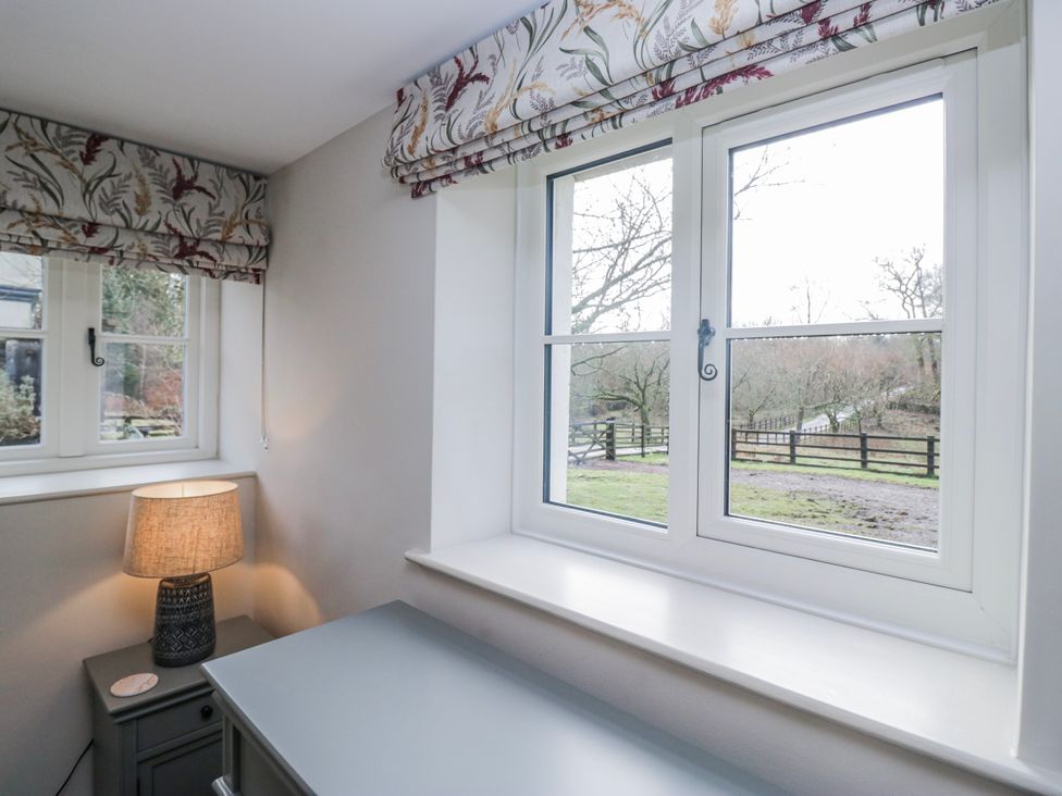 An office with a window and desk at Jubilee in Graythwaite near Hawkshead