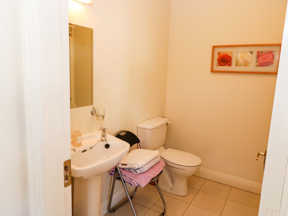 A bathroom with a sink and toilet at No. 4 Lansdowne Village, Kenmare, The Ring of Kerry, County Kerry