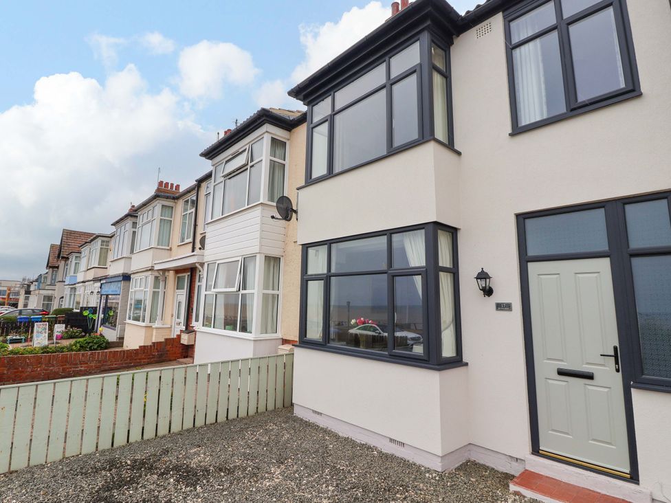 A house exterior with windows and front door at Sea View House in Hornsea