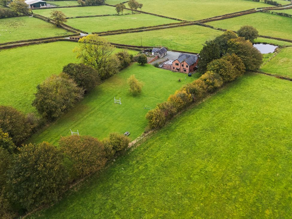A house and land with trees at Ty Newydd in Llangadfan