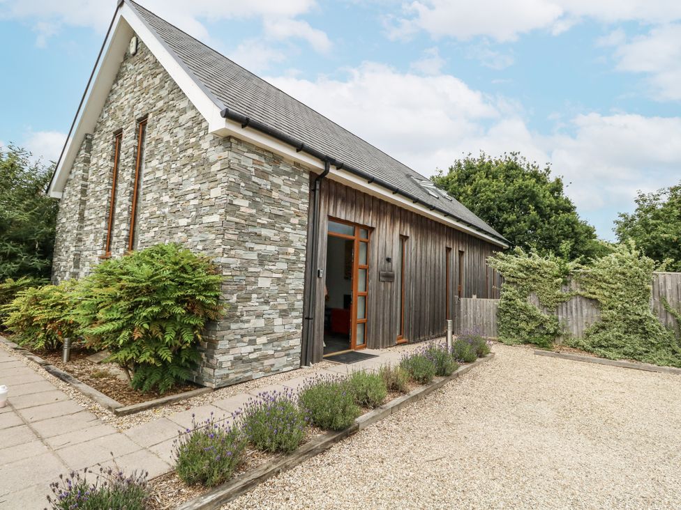 A house with stone and wooden exterior at Everdene Upwey near Weymouth