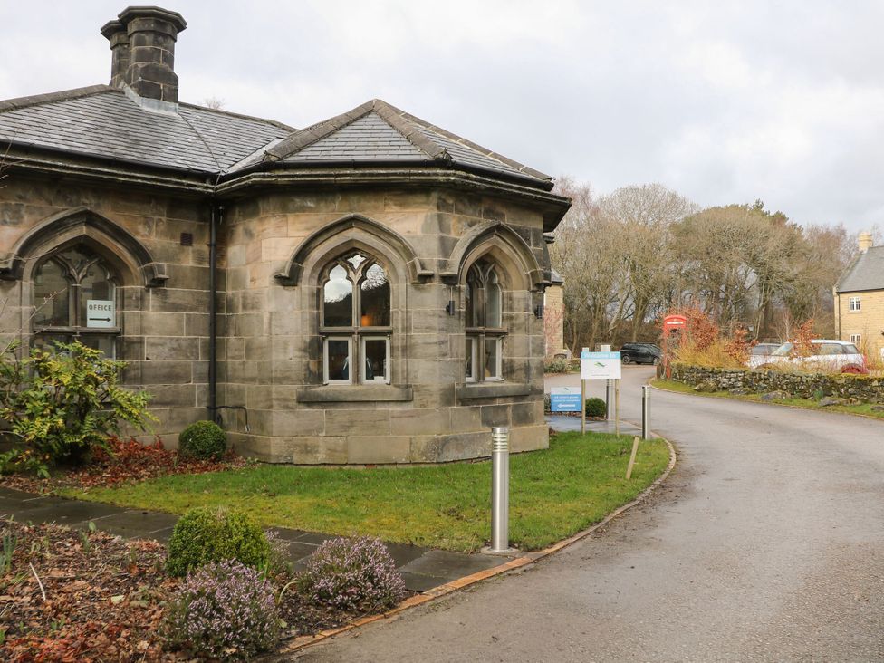 A building exterior with signage at Wensley in Matlock