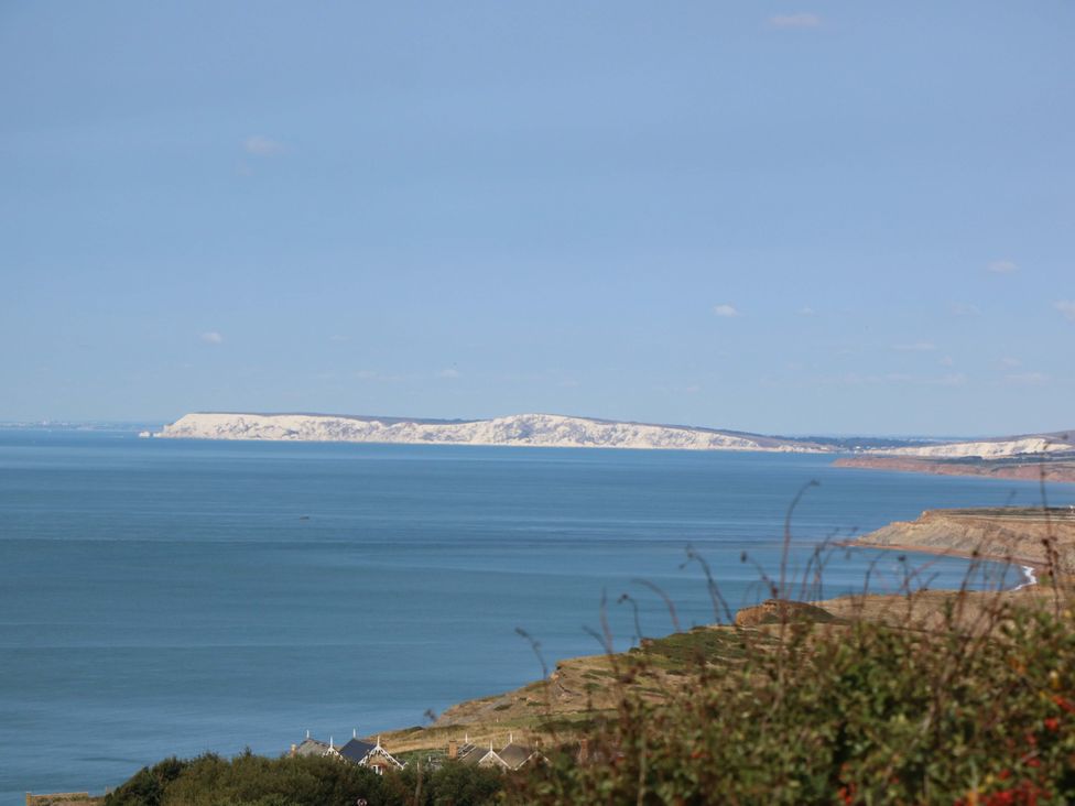 A view of an island and ocean at Sweet Briars in Chale
