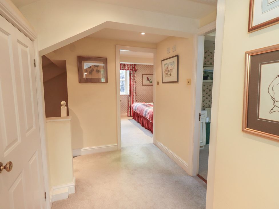 A hallway leading to a bedroom at The Garden Rooms Lawkland Austwick