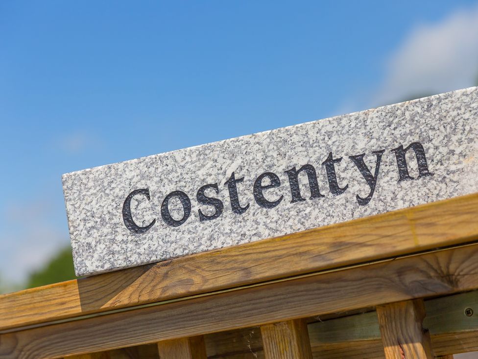 A sign with the name Costentyn at Costentyn, Tor Down Quarry St Breward