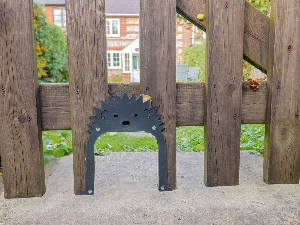 A decorative gate latch at Poppy Cottage Charlton Marshall