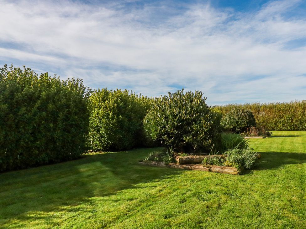 A garden with trees and bushes at Kingfisher Cottage, Edmonton, near Wadebridge