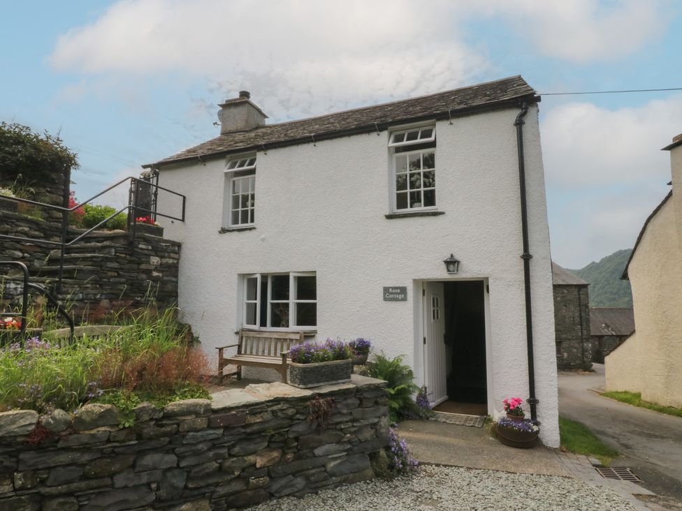 A house exterior with garden at Rose Cottage Broughton-In-Furness