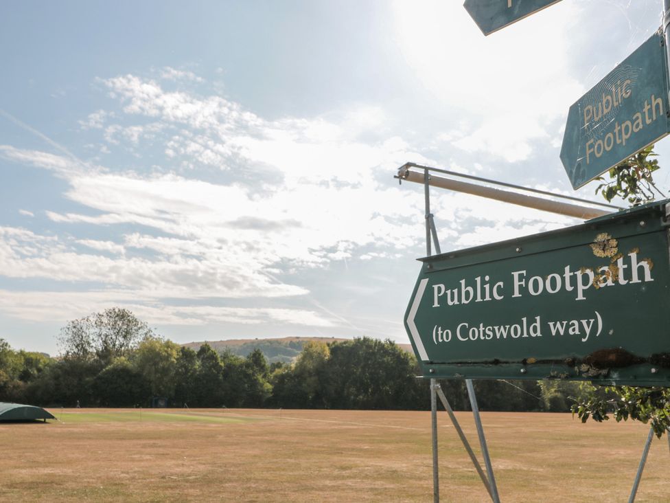 Public footpath signs near a field at 1 Westcroft Cottage King's Stanley