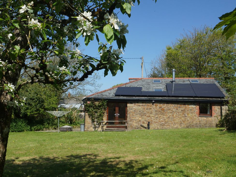 A house with solar panels and garden at Dilly Dally Barn Bradworthy near Bude