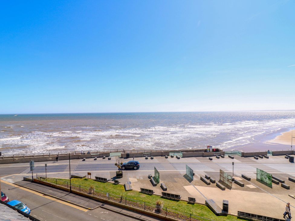 A view of the sea and beach from a location at Apt 5 @ Hunter's Quay in Bridlington