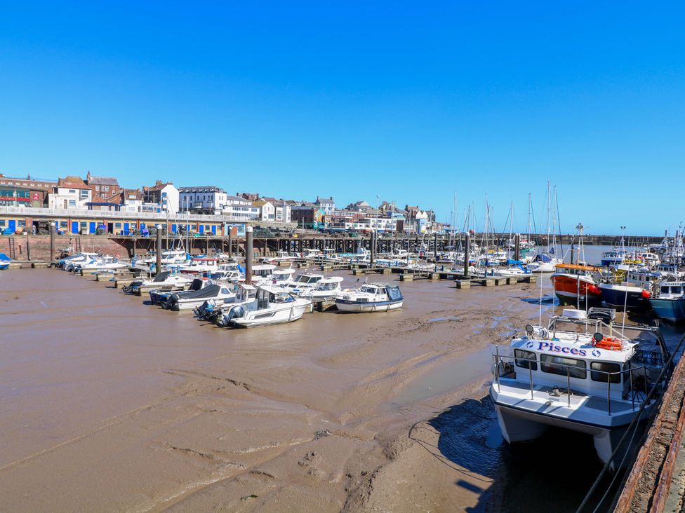 Boats in a harbor at Apt 5 @ Hunter's Quay in Bridlington