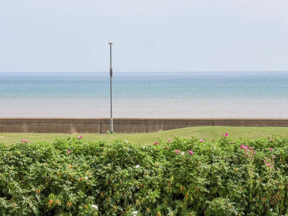 A view of the ocean with greenery at 8 Wilton Road Hornsea