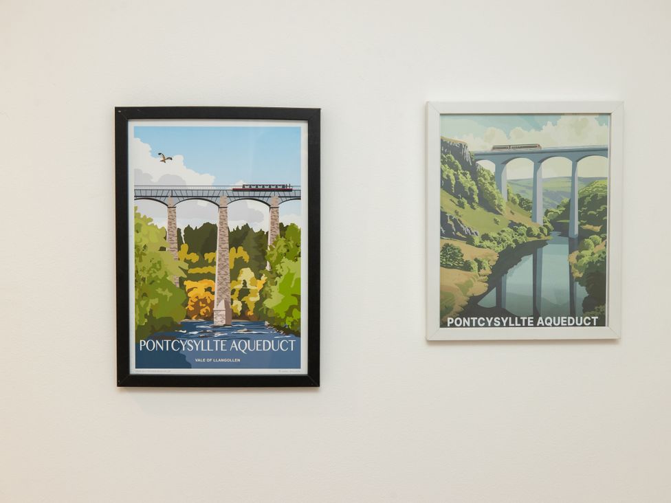 Two posters of the Pontcysyllte Aqueduct at The Coach House Llangollen