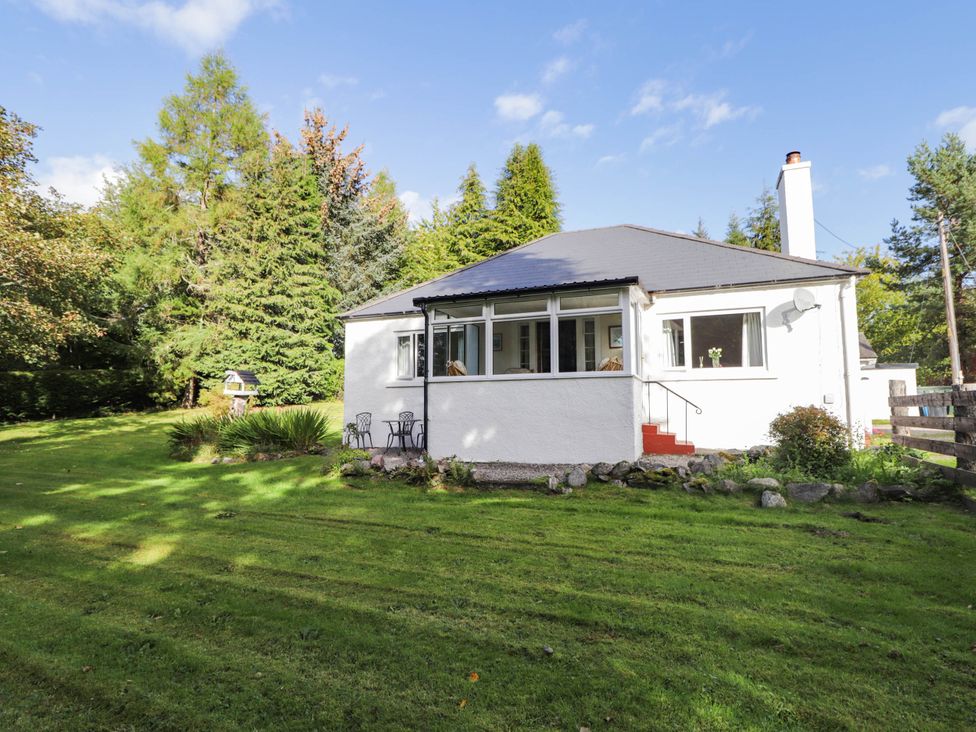 A house with garden and trees at St. Aethans in Bonar Bridge